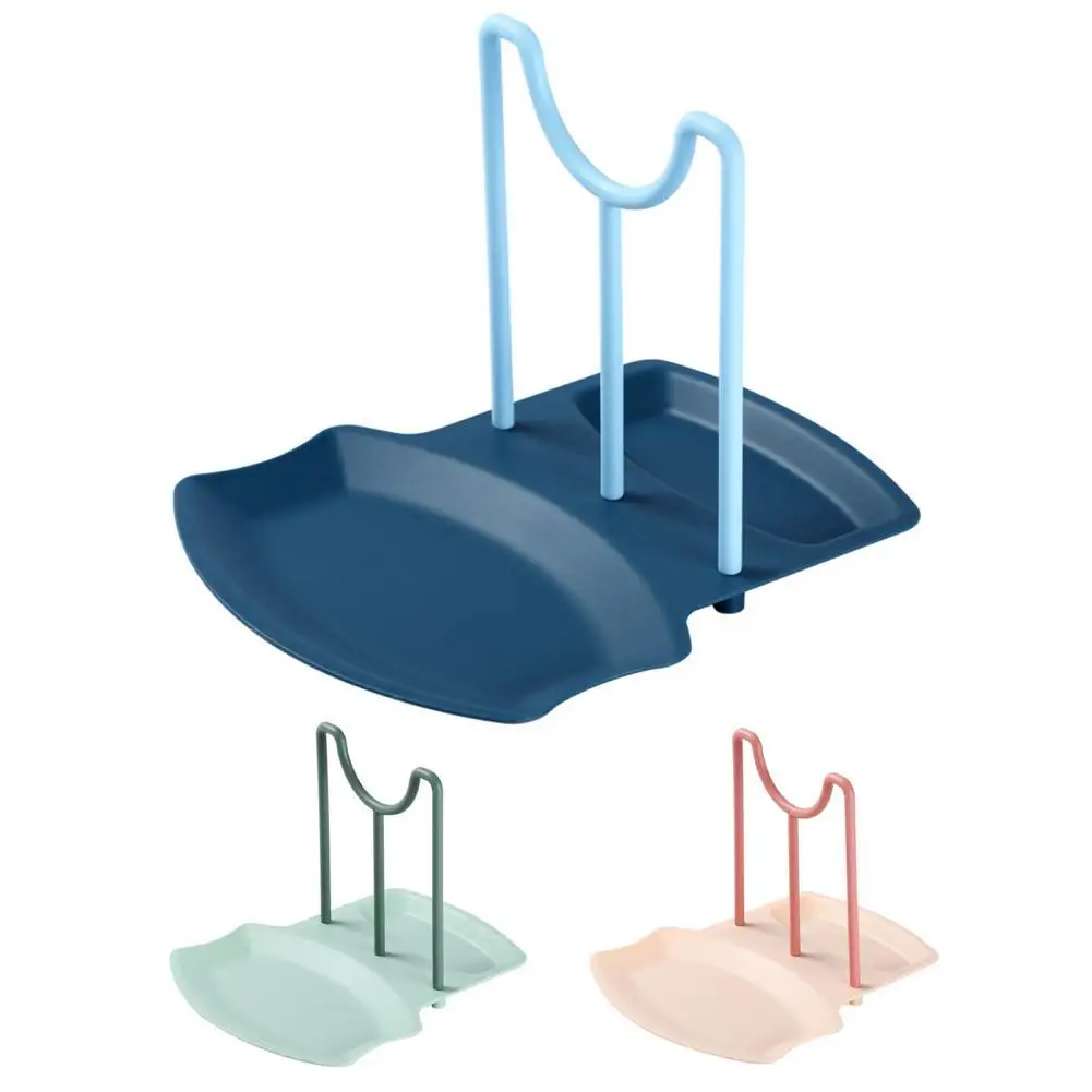 

Creative pan cover holder sitting type household kitchen countertop spatula spoon holder hole-free cutting board storage holder