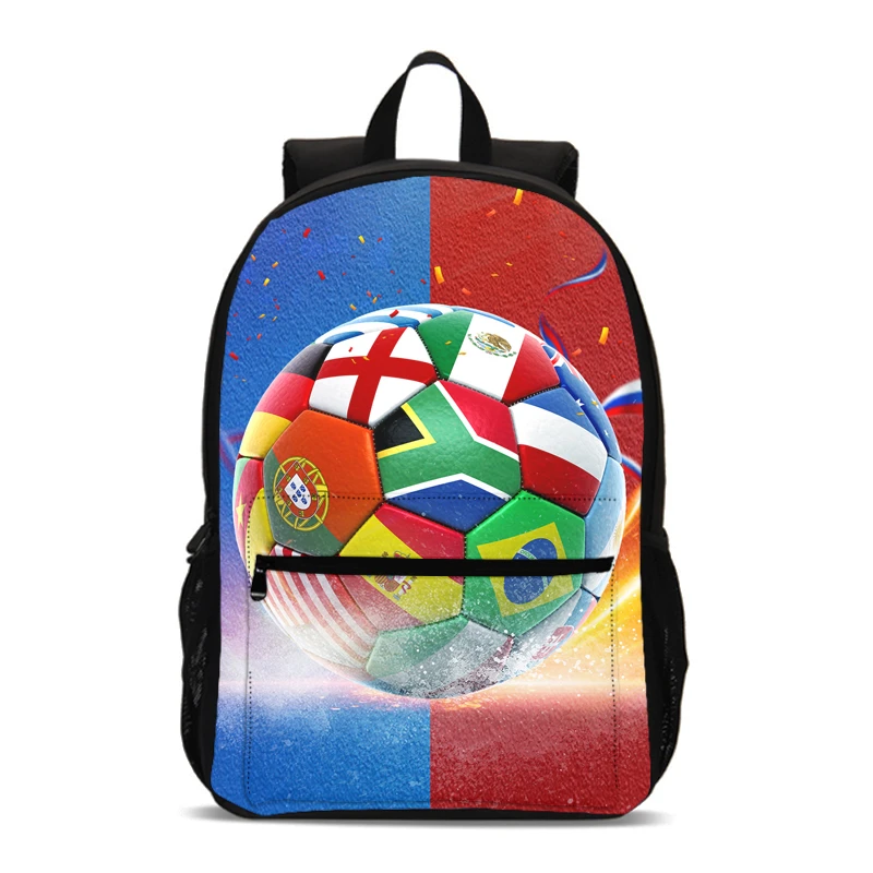 

Backpacks For Boys Girls Fashion Cool Sports Football 3D Printing Bookbag Teenager School Bags Satchel Rucksack Mochila Escolar