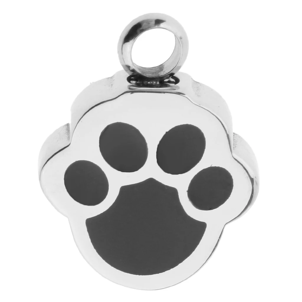 Милый Собака Кошка лапа дизайн памятный кулон Keepsake урна кремации пепел