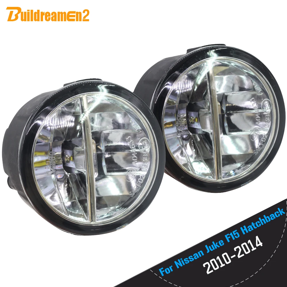 Buildreamen2 стайлинга автомобилей Светодиодный светильник тумана DRL Дневной 12V для