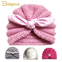 knitted winter baby hat for girls candy color bonnet enfant baby beanie turban hats newborn baby cap for boys accessories