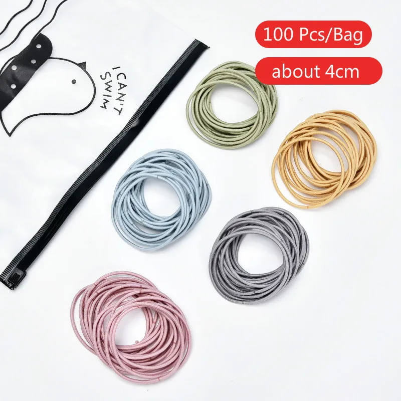 

Raindo Fashion Women Girls Colors Flower Soft Scrunchies Elastic Hair Band Lady Lovely Solid Rubber Band Female Hair Accessories