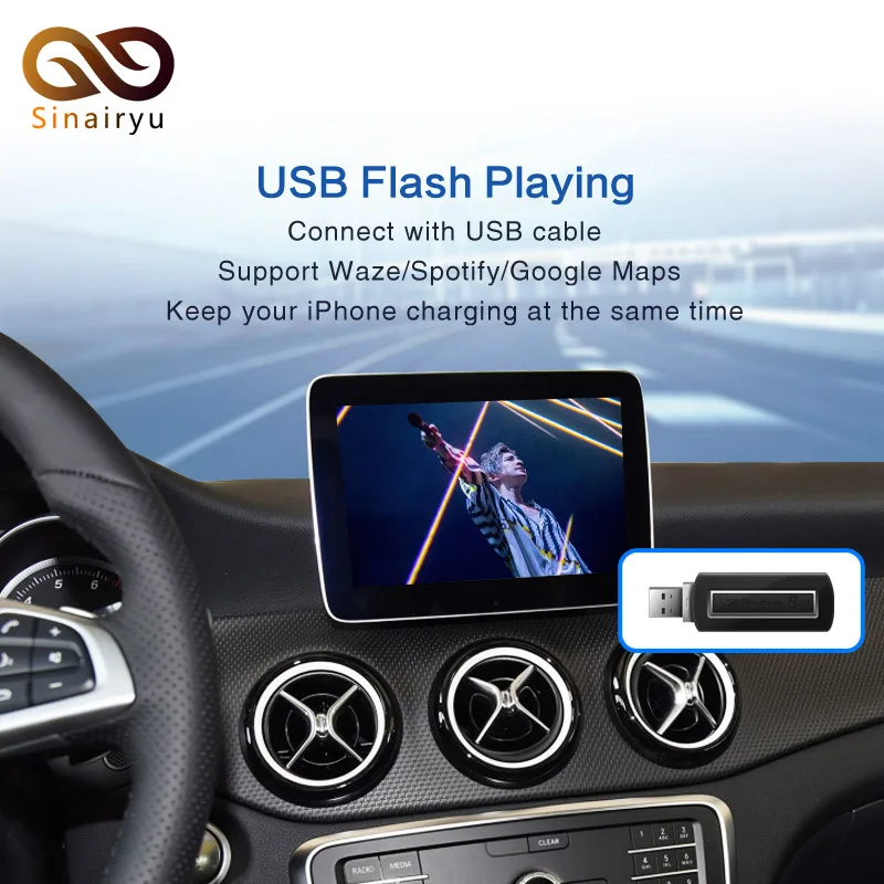2021 беспроводной Apple Carplay для Mercedes NTG5.0/4 5/4 7/4 0 A/B/C/E/S/GLK/GLA/GLC/SLK/ML класс Android Авто iOS Mirror