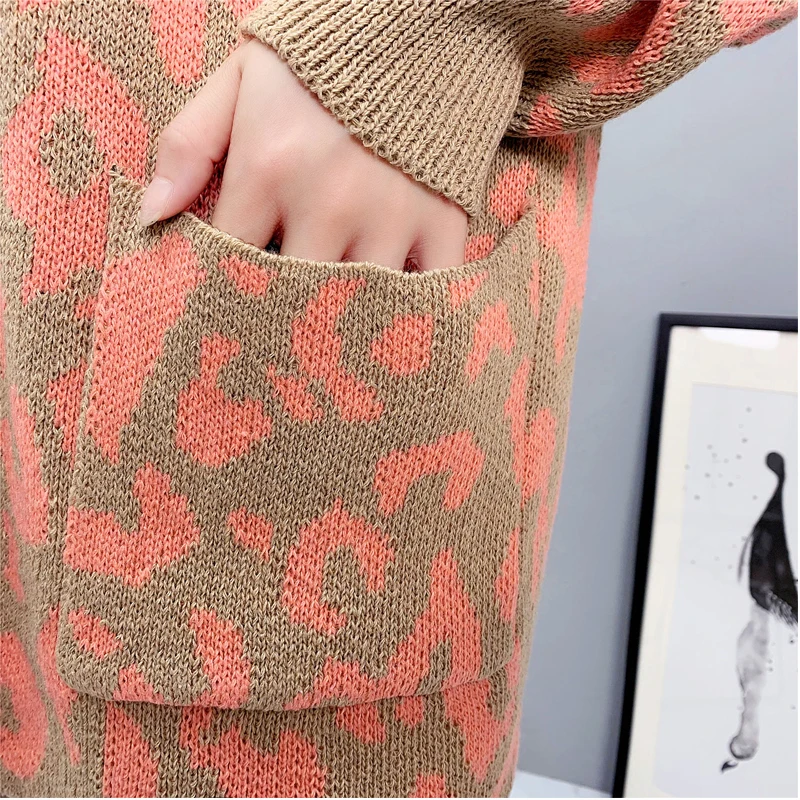 

Sweater Women Outerwear Oversized Loose Lazy Style Ladies Jackets 2021 Autumn Winter Thick Basic Coats Female Clothing KS793