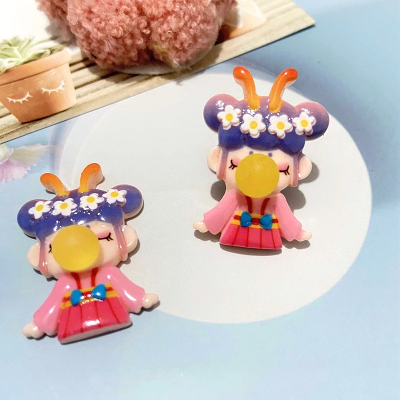 

20Pcs/set Girl Figurine Miniature Flower Fairy Lotus Butterfly Accessory Jewelry Make Decor Home Craft Phone Case Floral Supply