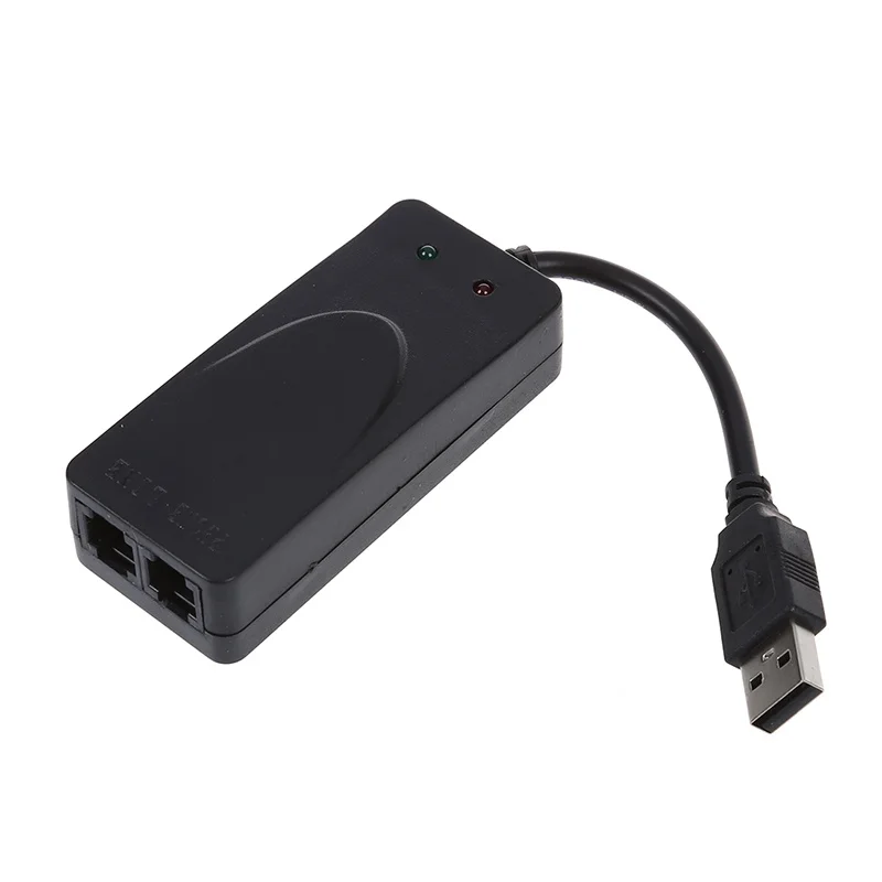 Модем для передачи данных/факса 56K с двумя разъемами USB поддержка идентификации