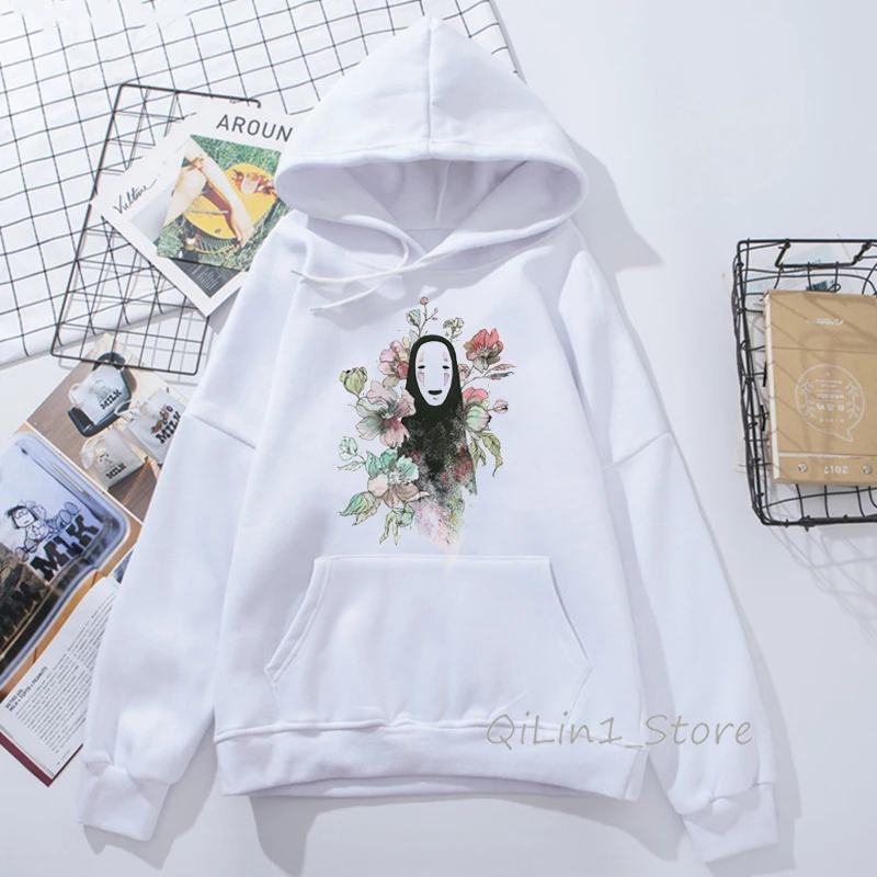 82468 M Totoro hoodies women Studio Ghibli Harajuku Kawaii Hoodie men Ullzang Cute Funny Anime Sweatshirts 90s Graphic Hoody unisex - Цвет: 82468 M