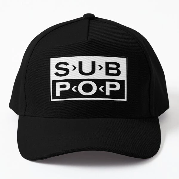 

Sub Pop Baseball Cap Hat Black Casquette Casual Solid Color Women Boys Summer Printed Sport Spring Bonnet Fish Sun