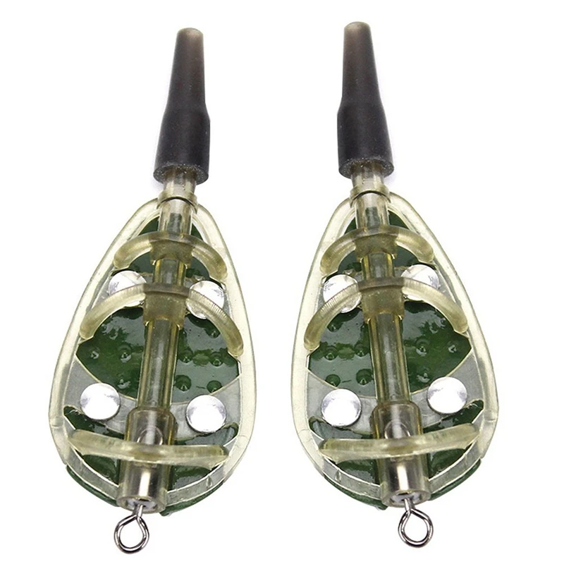 ABZB 2Pcs 20 г рыболовная кормушка ракеты приманка Метатель шестерни яма орган