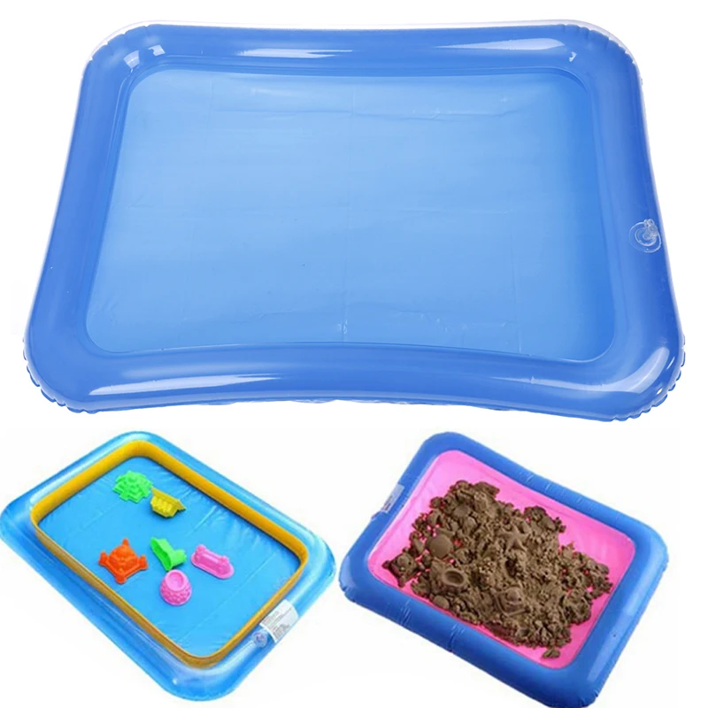 

Детский пляжный песочный ящик, волшебная игра, надувной песок, игрушечный лоток, детское образование