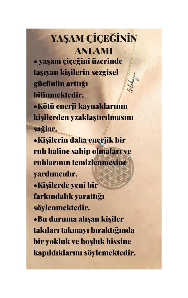 

Flower of life gold plated 925 sterling silver women necklace