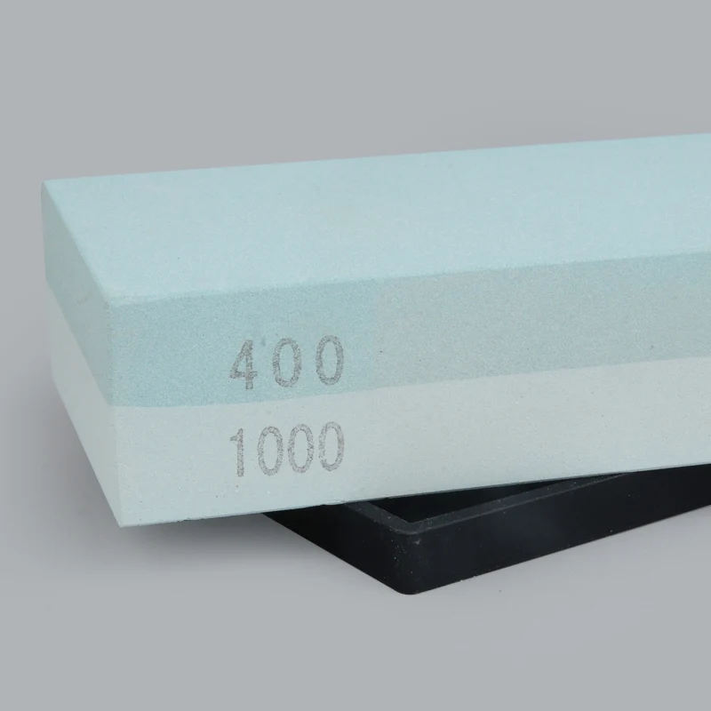 400 1000 grit 1 шт. двухсторонний нож камень 2000 3000 5000 8000 точилка для кухонных ножей белый корунд абразивная точилка для ножей точильный камень - Цвет: 400 1000 grit