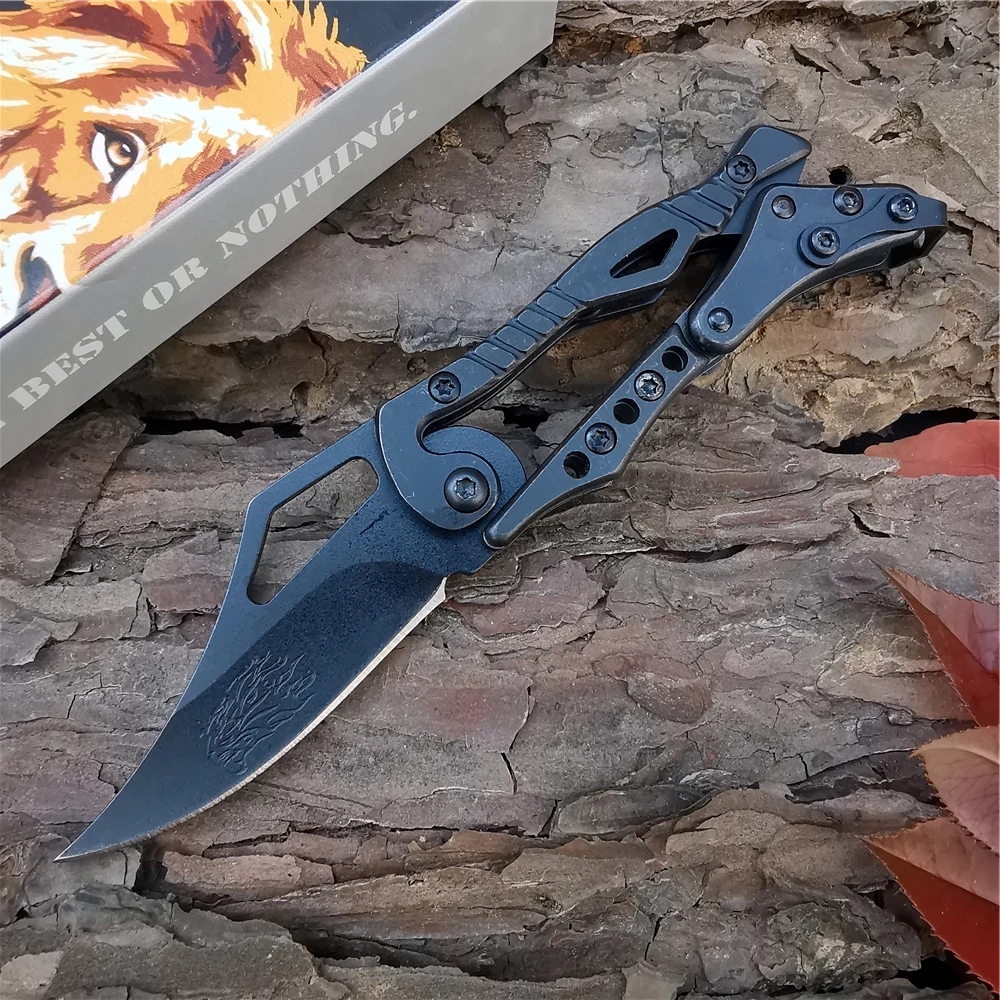 Тактический походный охотничий Карманный быстро складной нож на цепочке 5Cr13Mov