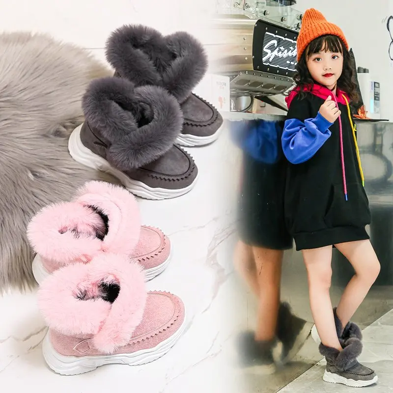 Непромокаемые сапоги Детские 2020 теплая Модная куртка на осень и зиму широкий для мальчиков из флока Теплый