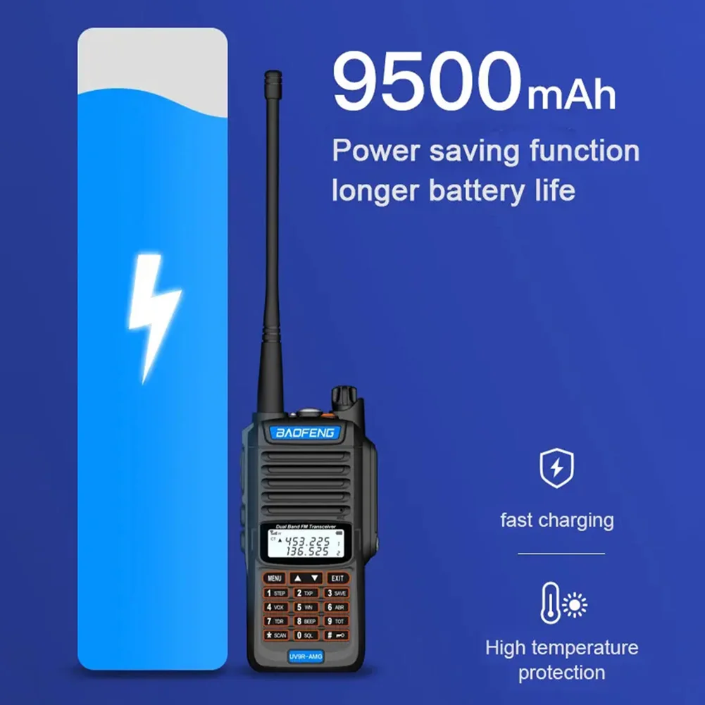 

Two Way Portable 20W 20km High Power LCD Display UV Dual Band Sea Land 128 Channel Radio Outdoor Walkie Talkie IP68 Waterproof