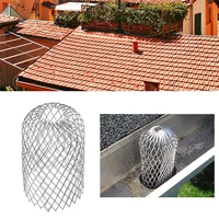 4pcset roof gutter guard filters expand aluminum filter strainer stops blockage leaf drains debris drain net cover