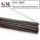 Сварочный материал для проволоки GM, 8407 0,20,30,40,50,6 мм, пресс-форма для лазерной сварки, наполнитель 200 шт.1 трубка GM8407