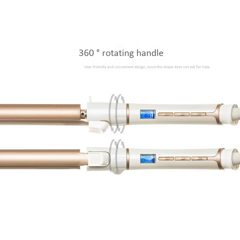 

Curling Iron Electric Professional Ceramic Hair Curler Lcd Roller Curling Styling Tools EU Plug