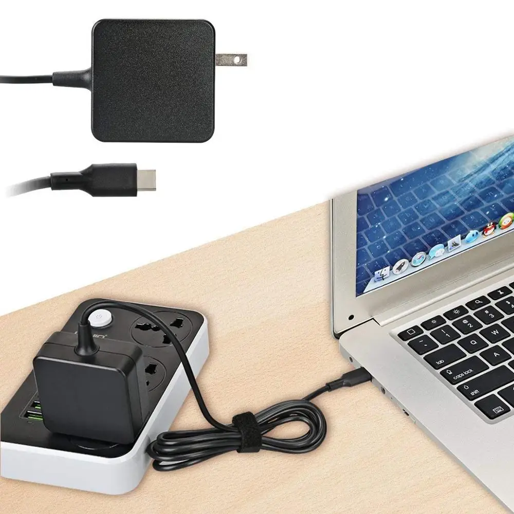 65 Вт USB C AC адапторное зарядное устройство для lenovo ThinkPad X1 планшет T480 T480S T580 T580S T570 E580