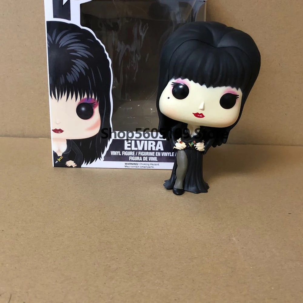 

POP Television: Mistress of the Dark Elvira with box Action Figure Model toys for chlidren