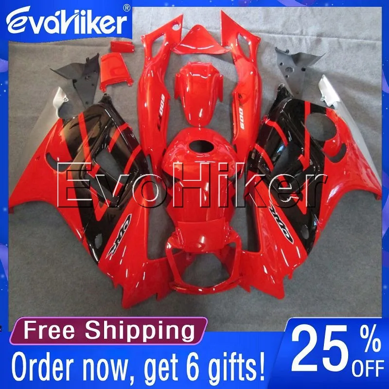 

Custom motorcycle fairing for CBR600F3 1997-1998 motorcycle bodywork kit red +gifts