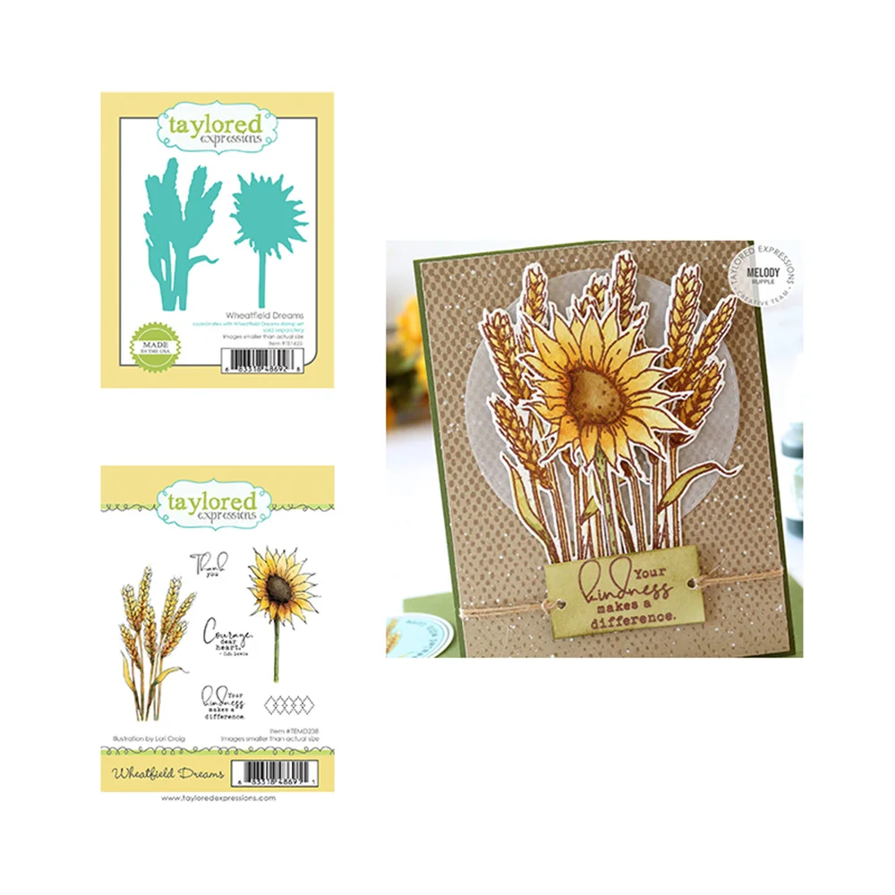 

2021 New Hot Sale Wheatfield Dreams Metal Cutting Dies Stamps Diy Scrapbook Diary Decoration Embossing Greeting Card Handmade