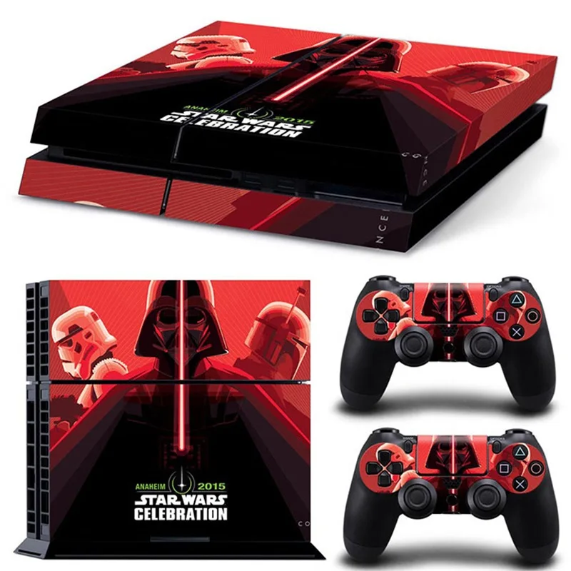 Наклейка с Дартом Вейдером из Звездных Войн защитный чехол для консоли PlayStation 4 и 2