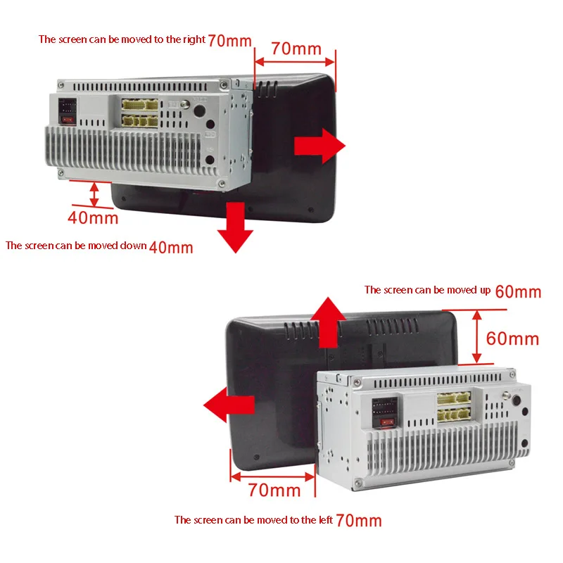 10.1 Inch Android 9.1 Car Multimedia Player 2Din Radio with Up Down Rotation Adjustable Sn Wifi Bluetooth GPS | Автомобили и