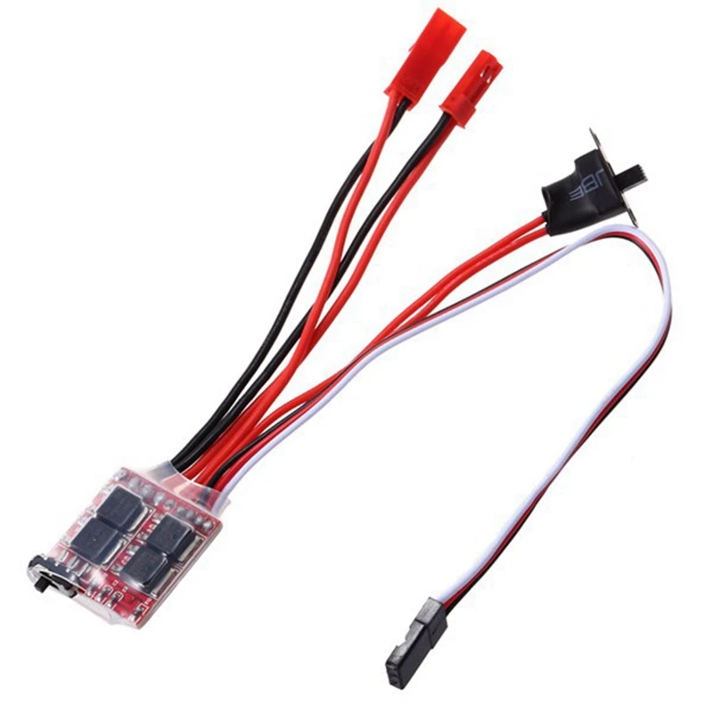 

30A Mini ESC Brushed Electronic Speed Controller for RC Car with Tie Rod for WPL 1:16 Henglong Truck Crawler