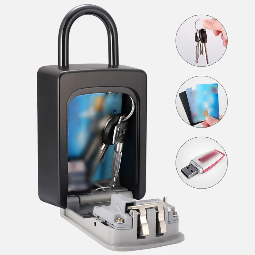 1 шт. коробка для ключей хранения ящик из алюминиевого сплава сейф