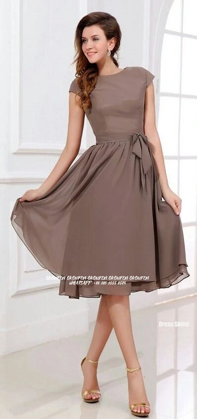 

Платье для матери невесты платья шифон свадебные вечерние платья с короткими Кепки рукава Пояс шифоновое ТРАПЕЦИЕВИДНОЕ ПЛАТЬЕ по колено к...