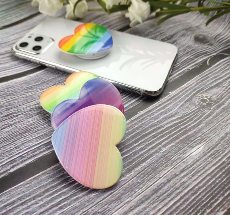 Цветной сердце Мульти-Функция держатель для телефона с гнездом крепления