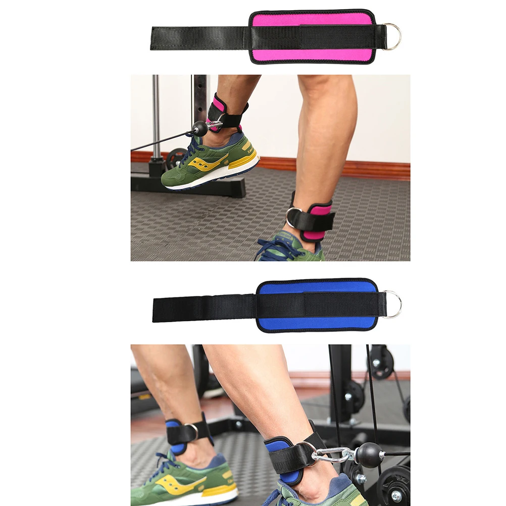 2pcs Sport Ankle Straps D-ring Calfs Band for Gym Workouts Machines Leg Exercises | Спорт и развлечения