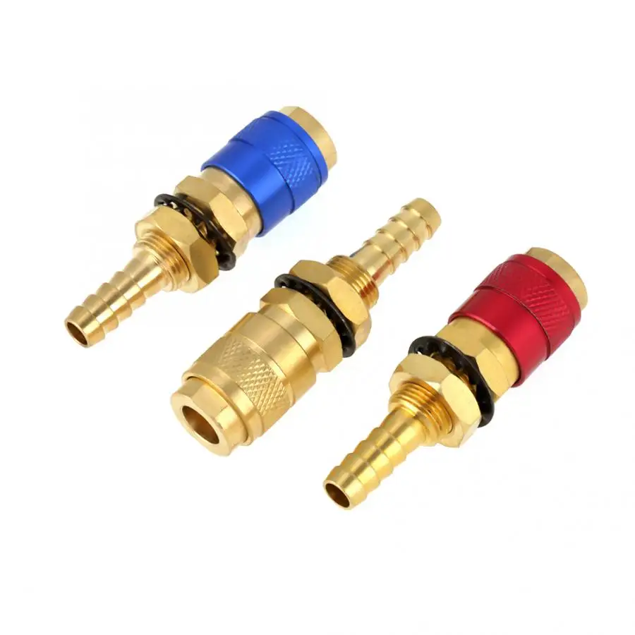 3 шт. водяное охлаждение и газовый адаптер Быстрый фитинг для шланогового