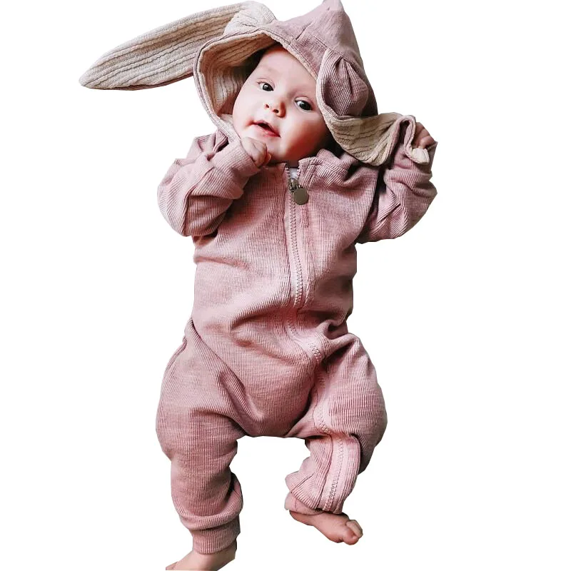 

Cute Rabbit Ear Hooded Baby Rompers For Babies Boys Girls Clothes Newborn Clothing children Jumpsuit Infant Costume Baby Outfit