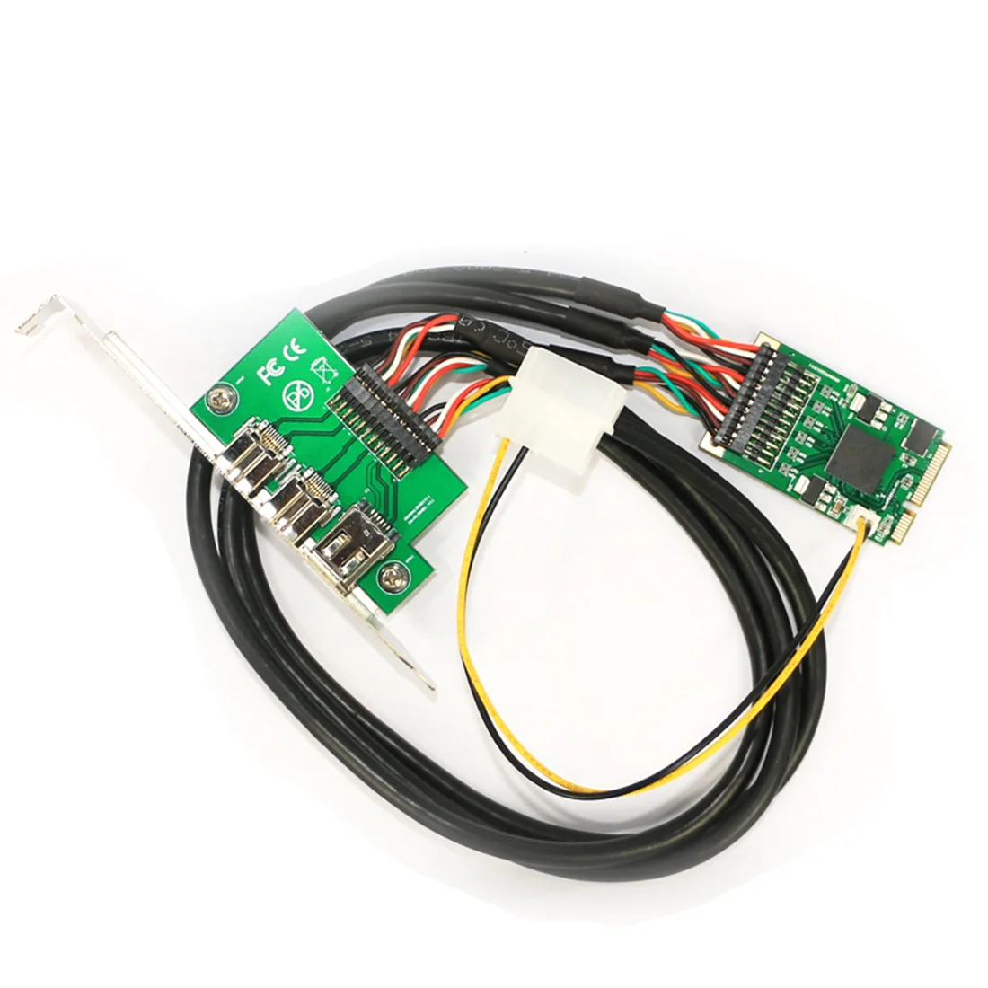 Мини контроллер PCI e к IEEE 1394 комбинированный 1x 1394A 6Pin & 2x 1394B 9Pin адаптер для Firewire 800