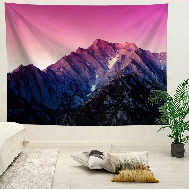 

Custom High Quality Mountain Hanging Tapestry Home Party Decoration Tapestries Photo Background Cloth Table Cloth Wall Tapes