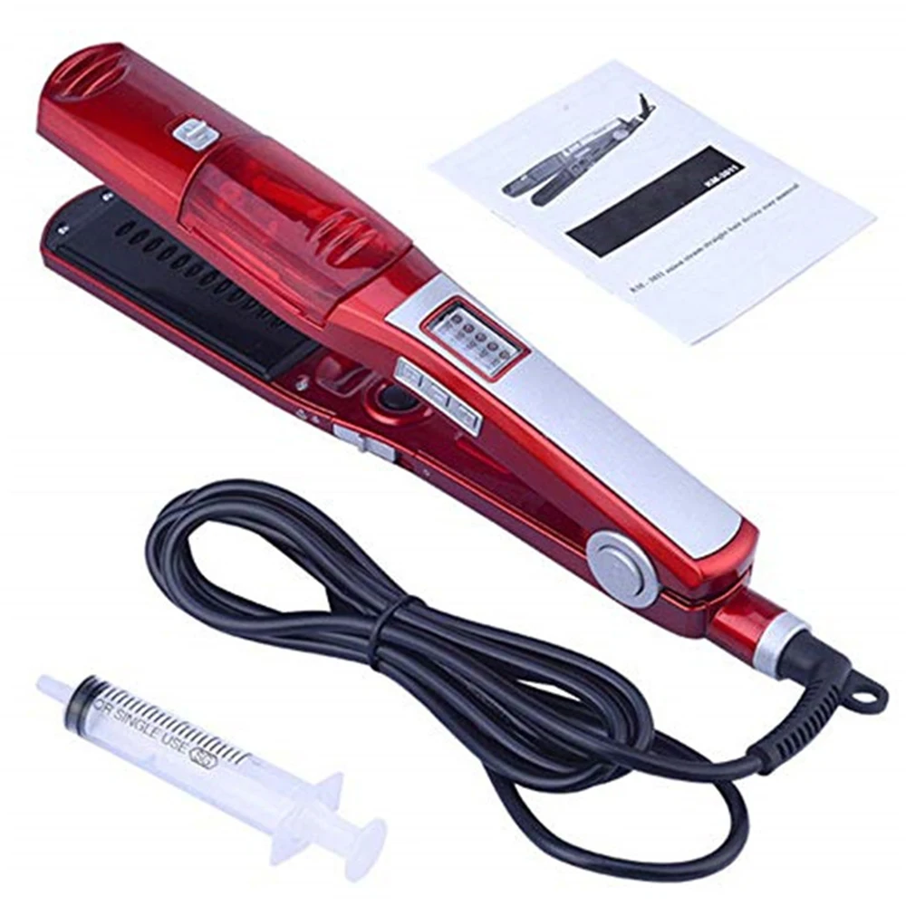 

Steam Hair Straightener Professional Hair Iron Volumizing Electric Curling Steam Straightener Styling Tools Ceramic Hair Curler