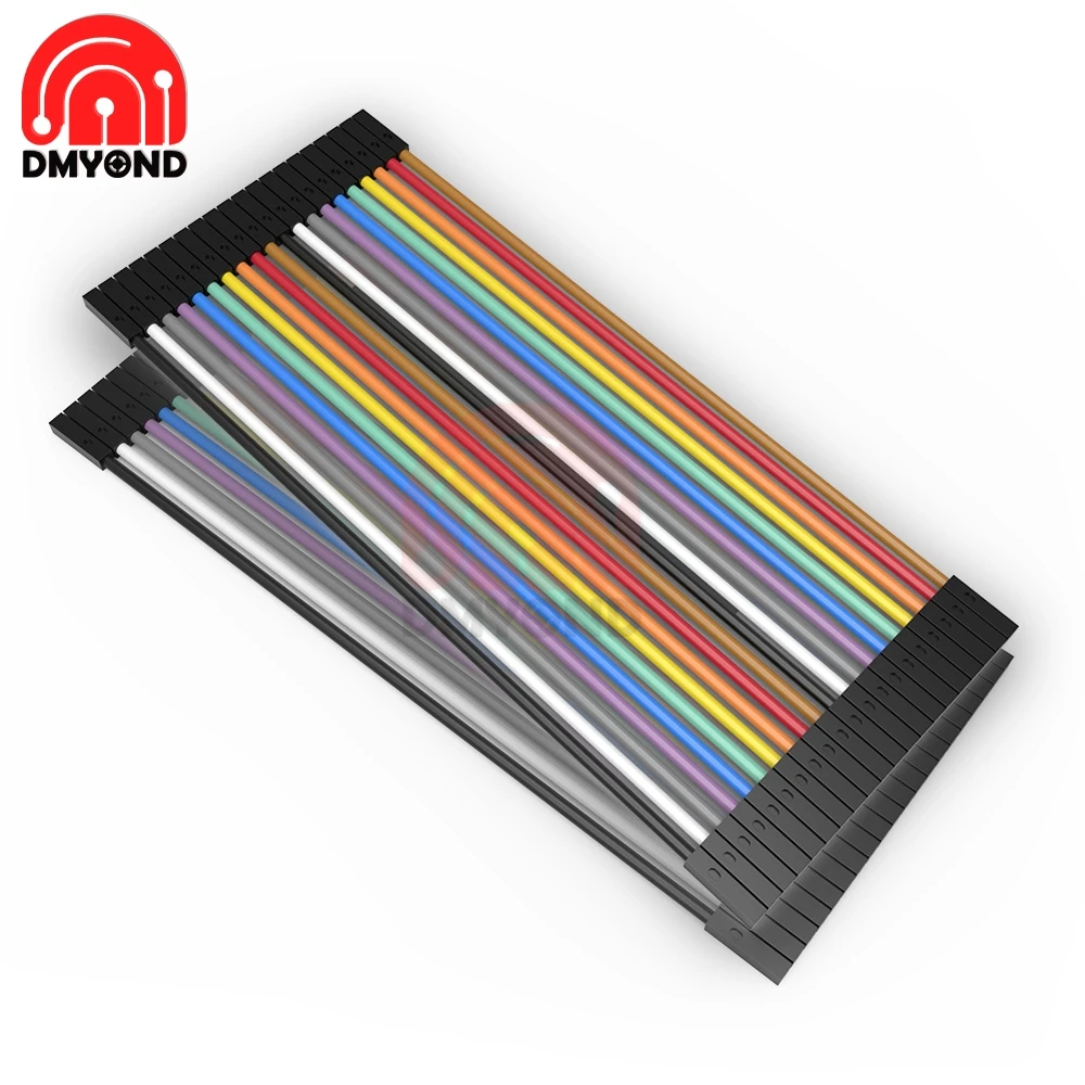 40 PIN Rainbow Cable Dupont Jumper Wire Line 20CM Female to Copper PCB DIY KIT Connectors | Обустройство дома