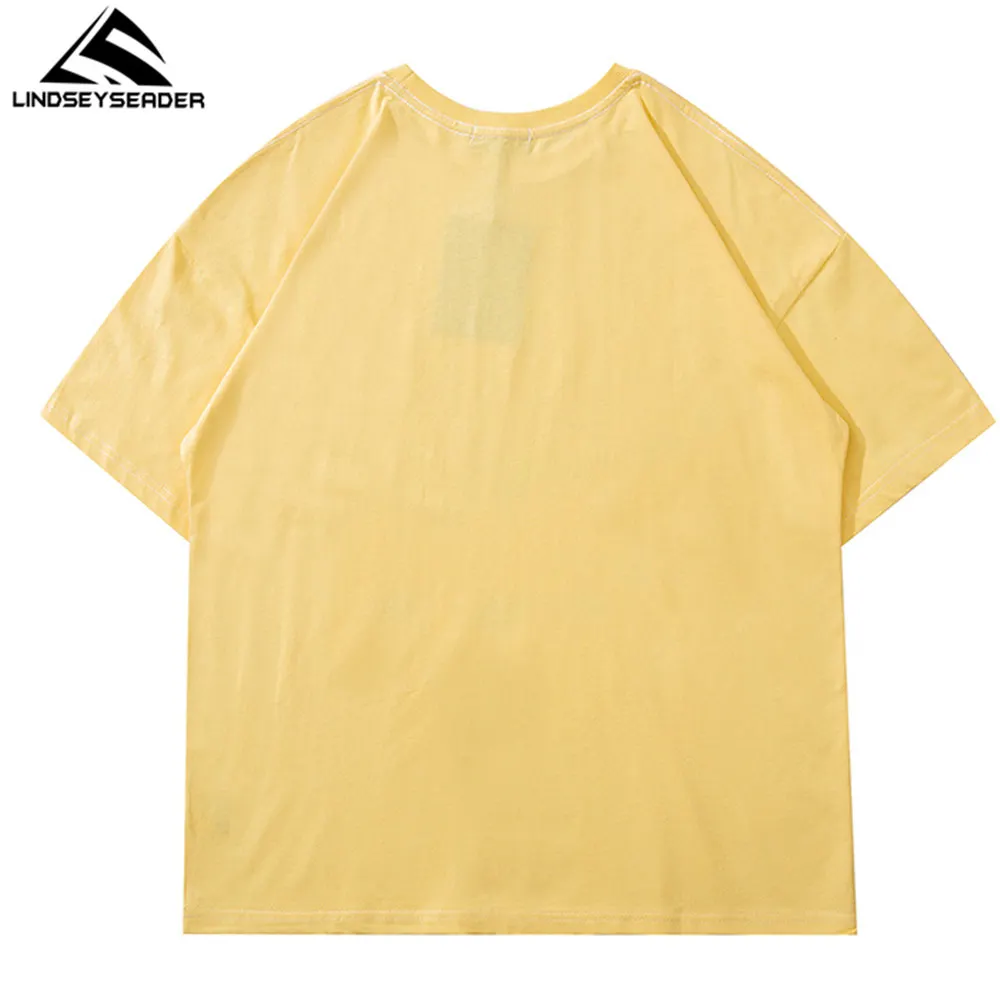 

Men Oversize T Shirt Hip Hop Streetwear Cool Kid Print T-Shirt Harajuku Cotton 2021 Summer Short Sleeve Tshirt Loose Shirt