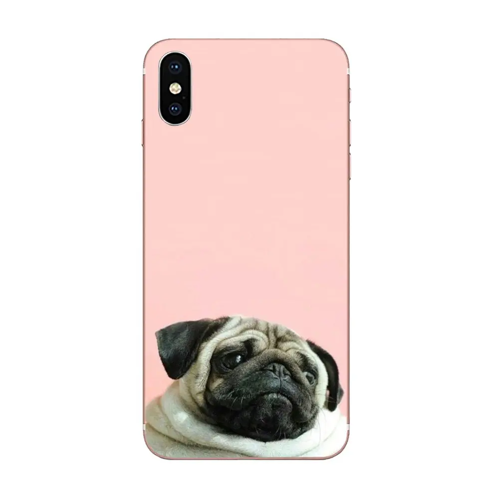 as picture Прекрасный мультфильм мопса для Xiaomi Redmi Mi 4 7A 9T K20 CC9 CC9e Note 7 9 Y3 SE Pro Prime Go Play прозрачный, мягкий чехол сумка - Цвет: as picture