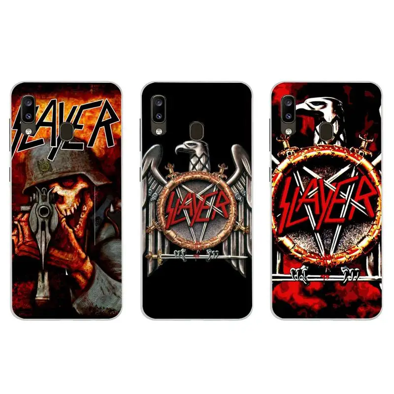 

Slayer Rock Band Trend Etui Painting Phone Case For PC-Samsung S5 S6 S7 S8 S9 S10 S20 S21 Edge Plus E Fe Lite Cover