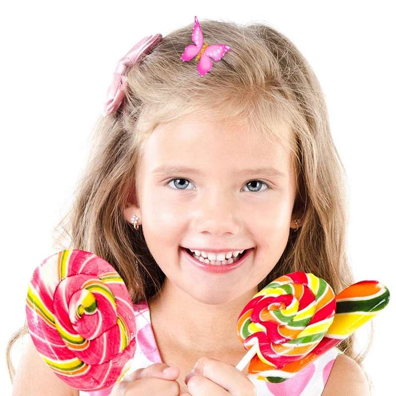 Тонкие пряжа крылья бабочка заколки для волос маленьких девочек детей Свадебная