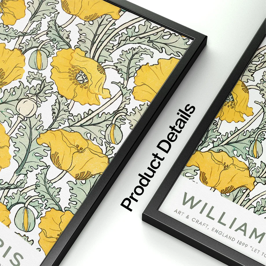William Morris Leaf Flower Plant Abstract Wall Art Canvas Painting Nordic Posters And Prints Pictures For Living Room Decor | Дом и сад
