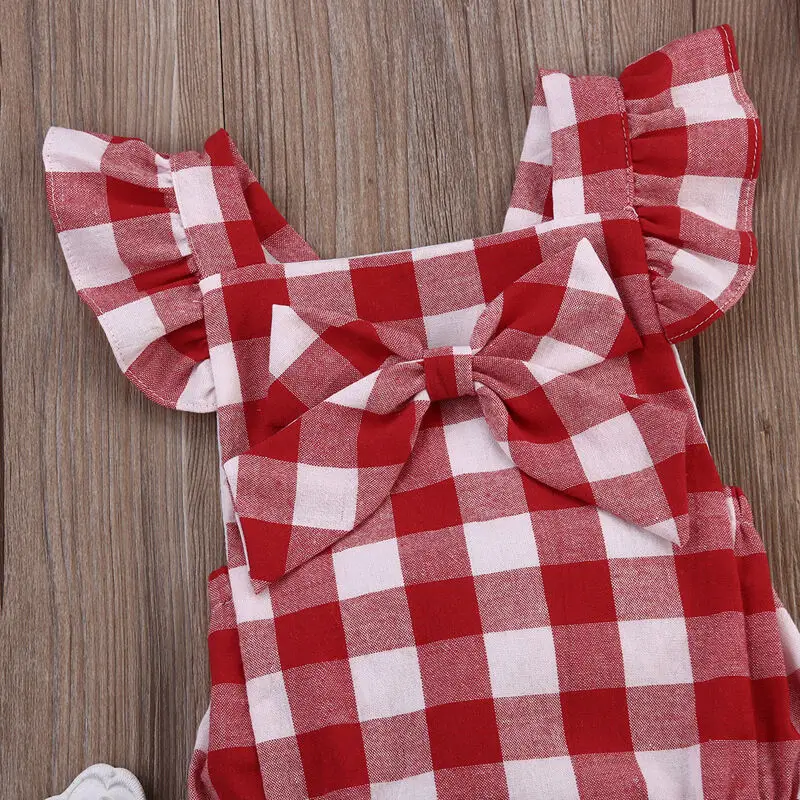 

Pudcoco Newborn Baby Girls Bowknot Bodysuit Fashion Jumpsuit Clothes Outfits for 0-18 Months