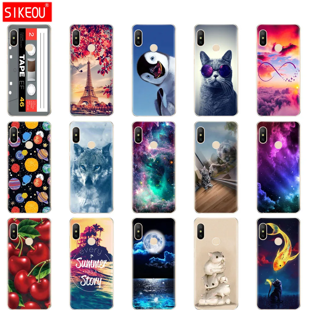 Чехол для Xiaomi Redmi 6 Pro мягкий чехол из ТПУ задняя крышка Redmi6 бампер противоударный
