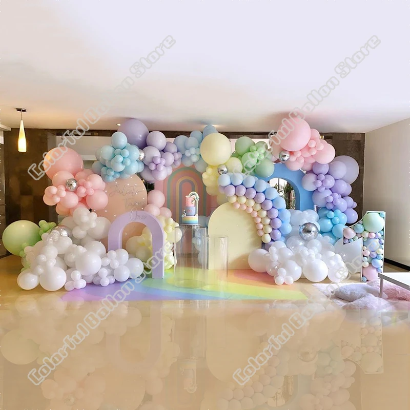 

Wedding Birthday Party Decor Rose Gold Sandy White Latex Balloon Garland Arch Kit Holiday Event Backgound Baby Shower Decoration