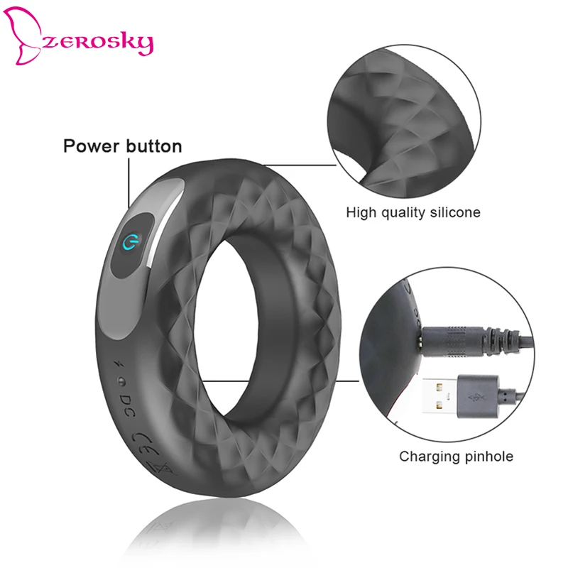Электрический вибратор оральный секс клитор задержка кольцо взрослые игрушки