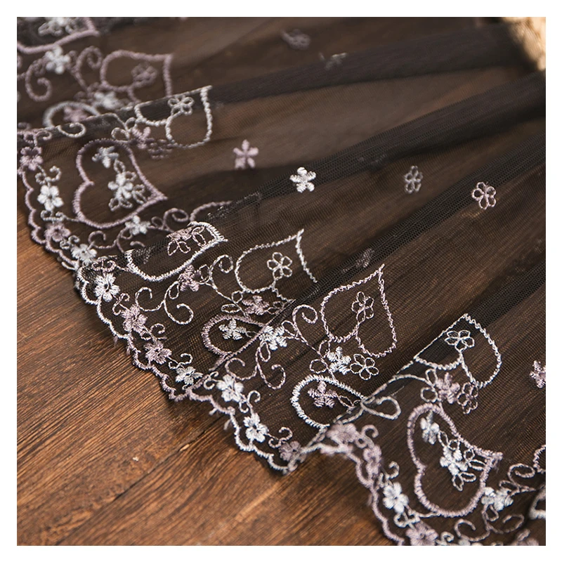 Лента кружевная с цветочной вышивкой 2 ярда/партия 20 мм|Кружево| |