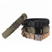 military tactical dog collar adjustable pets dog collars leash control handle training pet cat dog collar for small large dogs